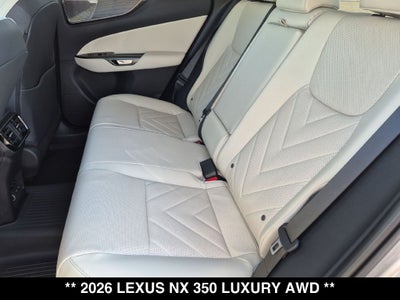 2026 Lexus NX 350 Luxury