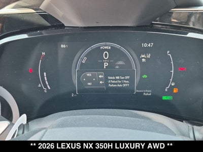 2026 Lexus NX 350h Luxury