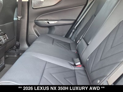 2026 Lexus NX 350h Luxury
