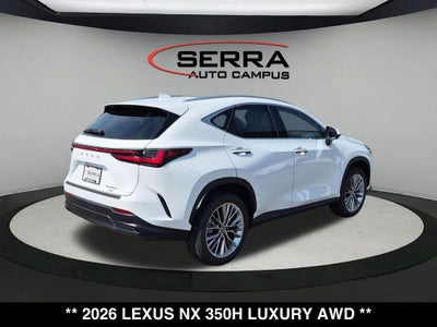 2026 Lexus NX 350h Luxury