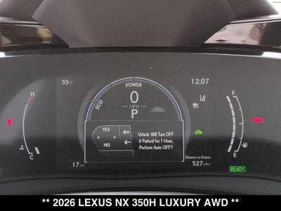2026 Lexus NX LUXURY AWD