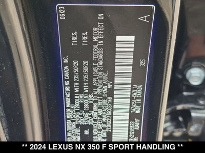 2024 Lexus NX 350 F SPORT Handling