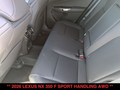 2026 Lexus NX F SPORT HANDLING AWD