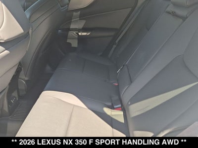 2026 Lexus NX F SPORT HANDLING AWD