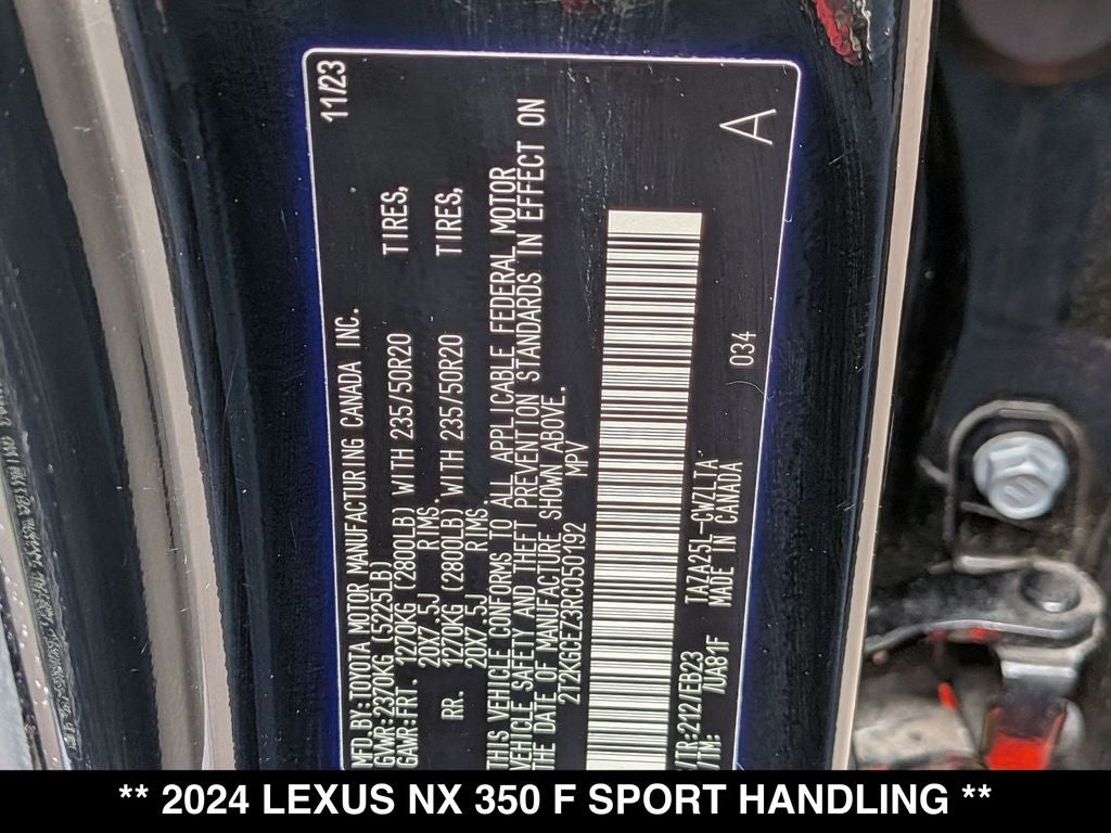 2024 Lexus NX 350 F SPORT Handling