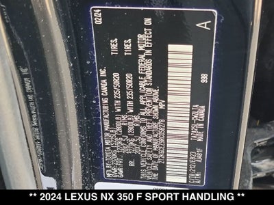 2024 Lexus NX F SPORT HANDLING AWD