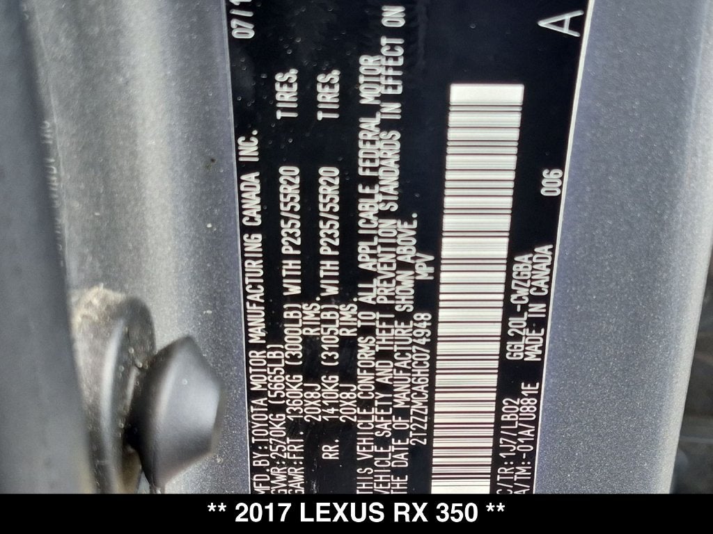 2017 Lexus RX 350
