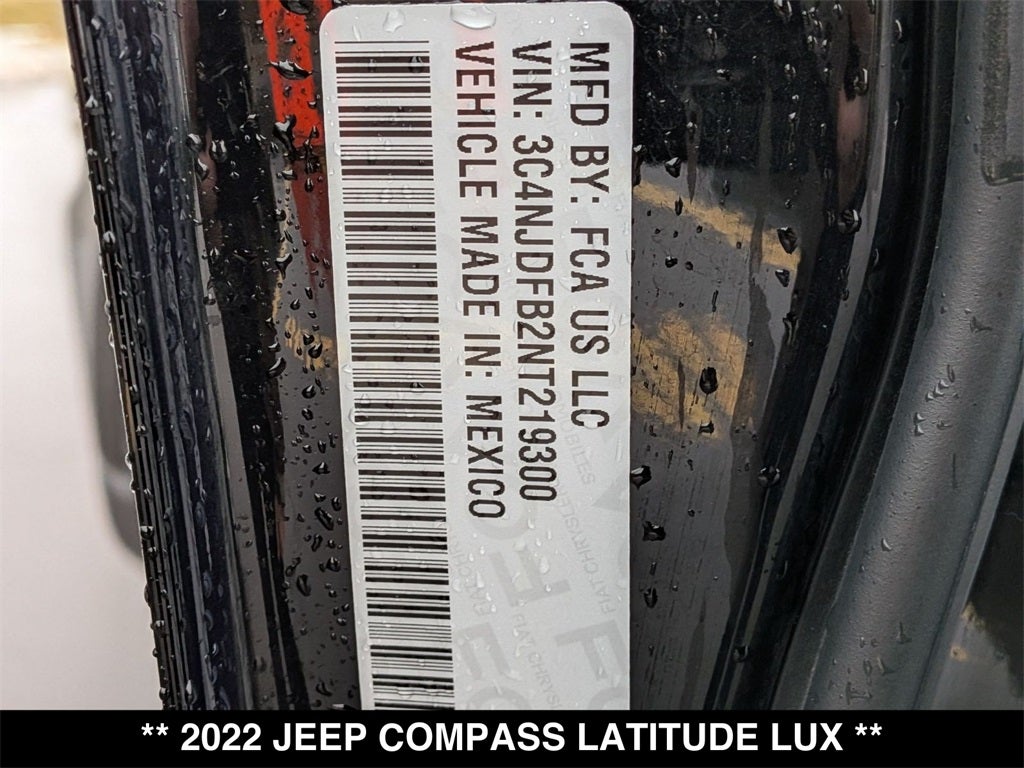 2022 Jeep Compass Latitude Lux