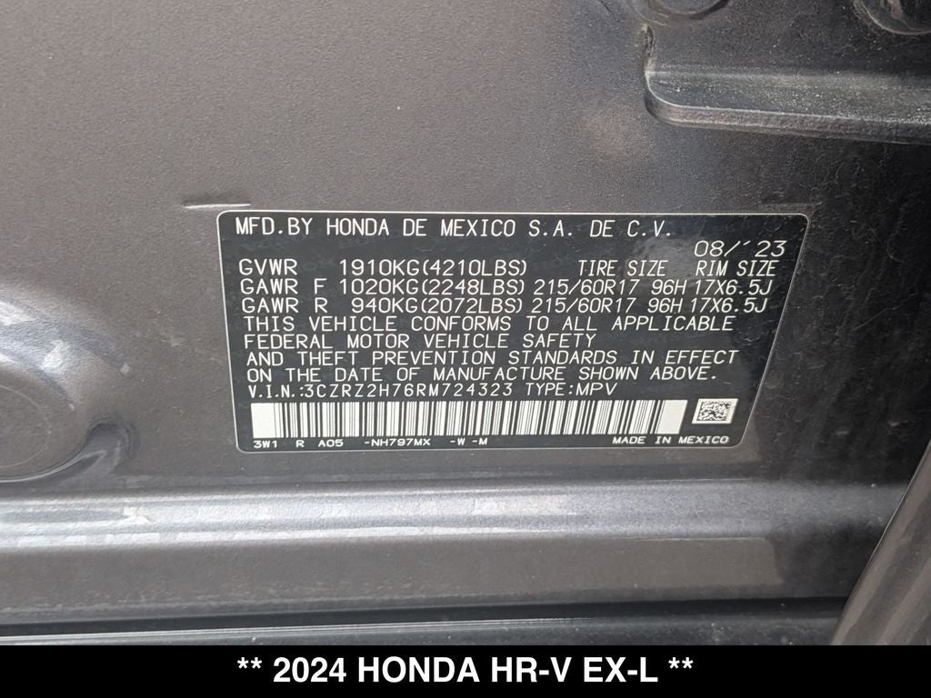 2024 Honda HR-V EX-L