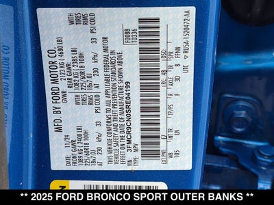 2025 Ford Bronco Sport Outer Banks