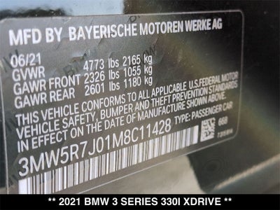 2021 BMW 3 Series 330i xDrive