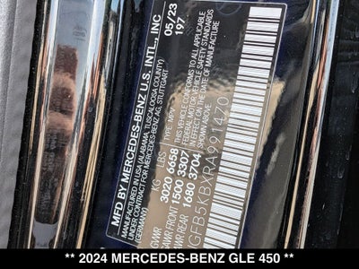 2024 Mercedes-Benz GLE GLE 450 4MATIC®