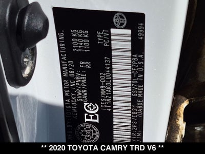 2020 Toyota Camry TRD V6