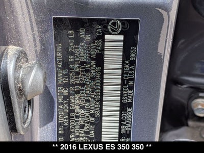 2016 Lexus ES 350