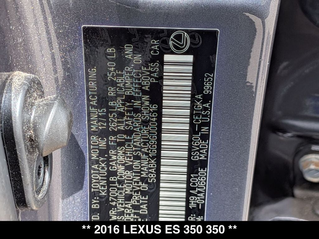 2016 Lexus ES 350