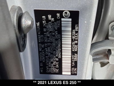 2021 Lexus ES 250