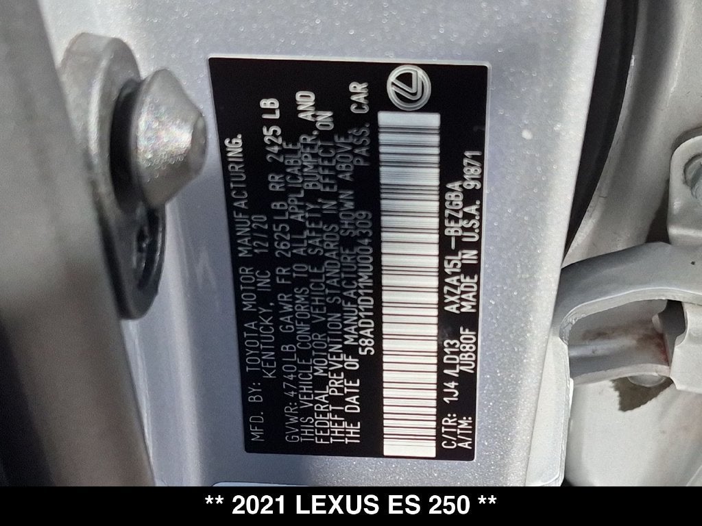 2021 Lexus ES 250