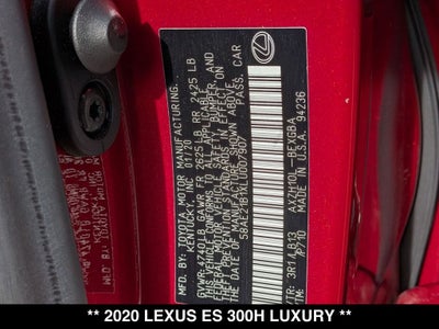 2020 Lexus ES 300h Luxury