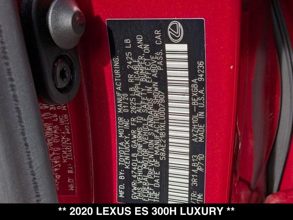 2020 Lexus ES 300h Luxury