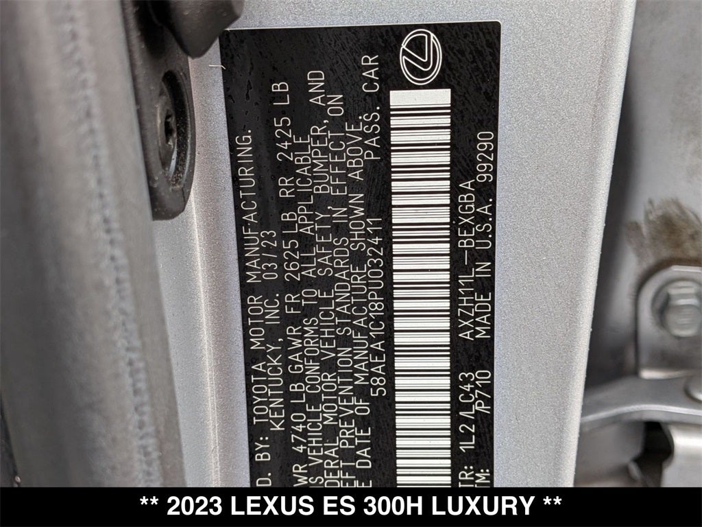 2023 Lexus ES 300h Luxury