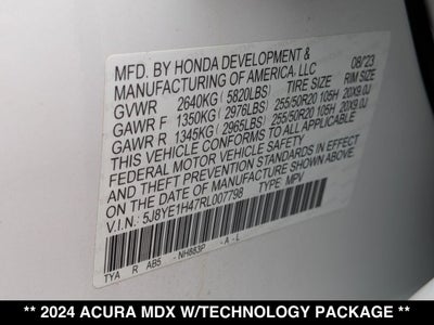 2024 Acura MDX Technology SH-AWD