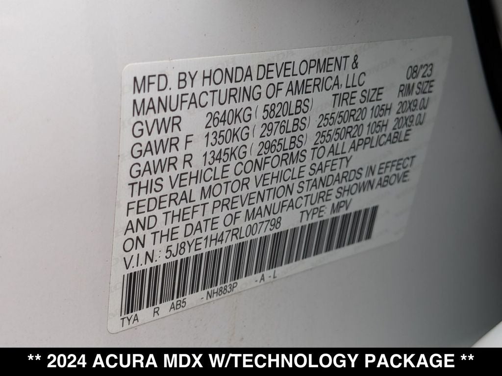 2024 Acura MDX Technology SH-AWD