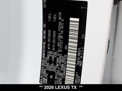 2026 Lexus TX 350 Luxury