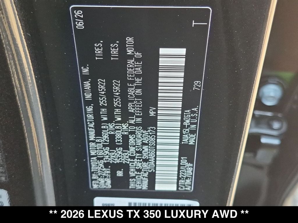2026 Lexus TX LUXURY AWD