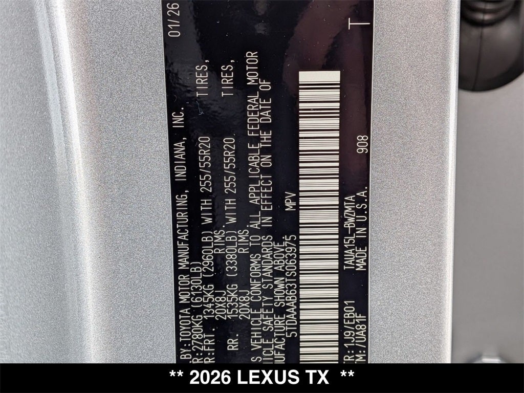 2026 Lexus TX PREMIUM AWD