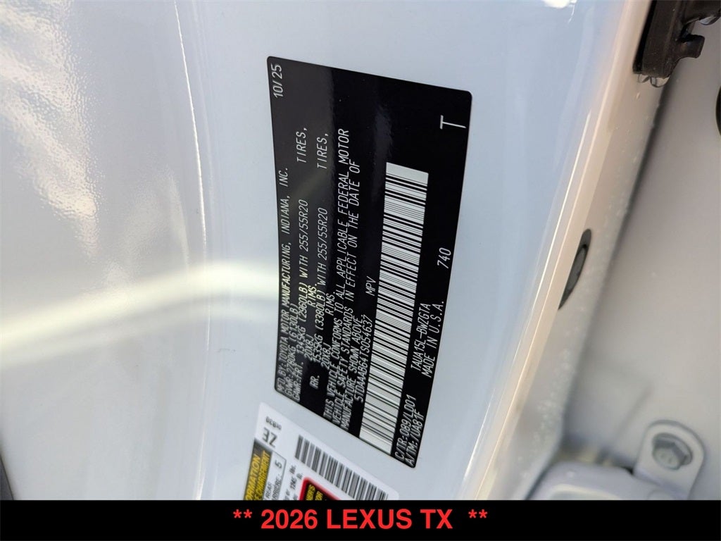 2026 Lexus TX LUXURY AWD