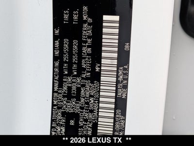 2026 Lexus TX PREMIUM AWD