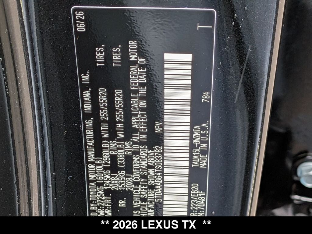 2026 Lexus TX PREMIUM AWD