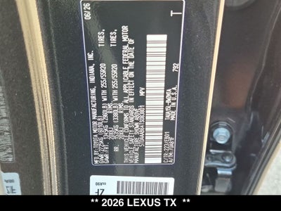 2026 Lexus TX PREMIUM AWD