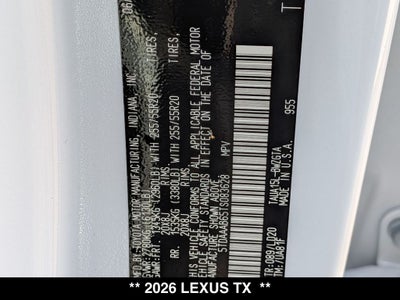 2026 Lexus TX LUXURY AWD