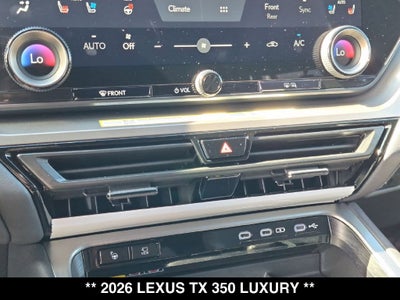 2026 Lexus TX LUXURY AWD