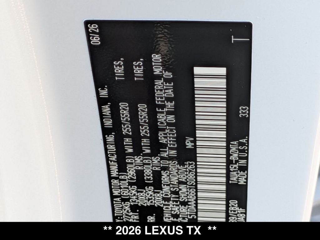 2026 Lexus TX PREMIUM AWD