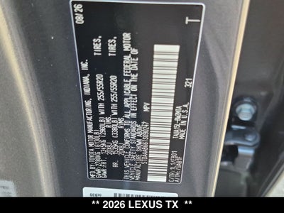 2026 Lexus TX PREMIUM AWD