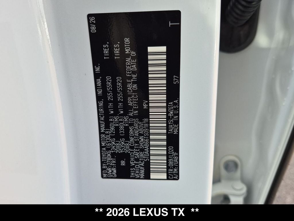 2026 Lexus TX LUXURY AWD