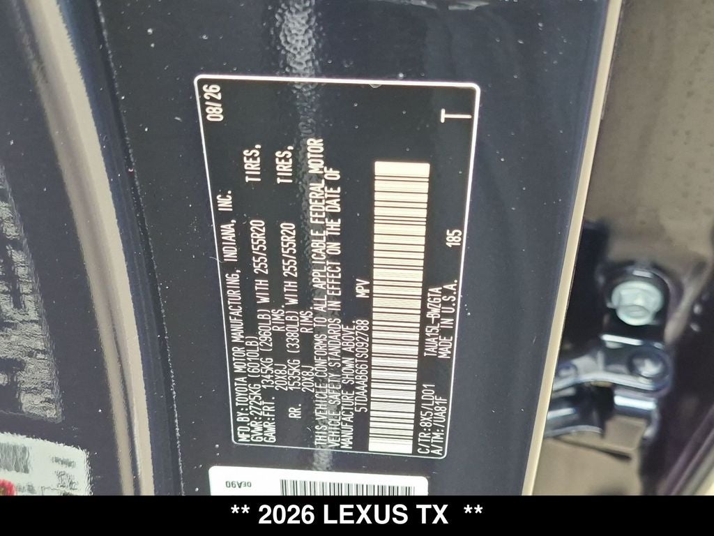 2026 Lexus TX LUXURY AWD