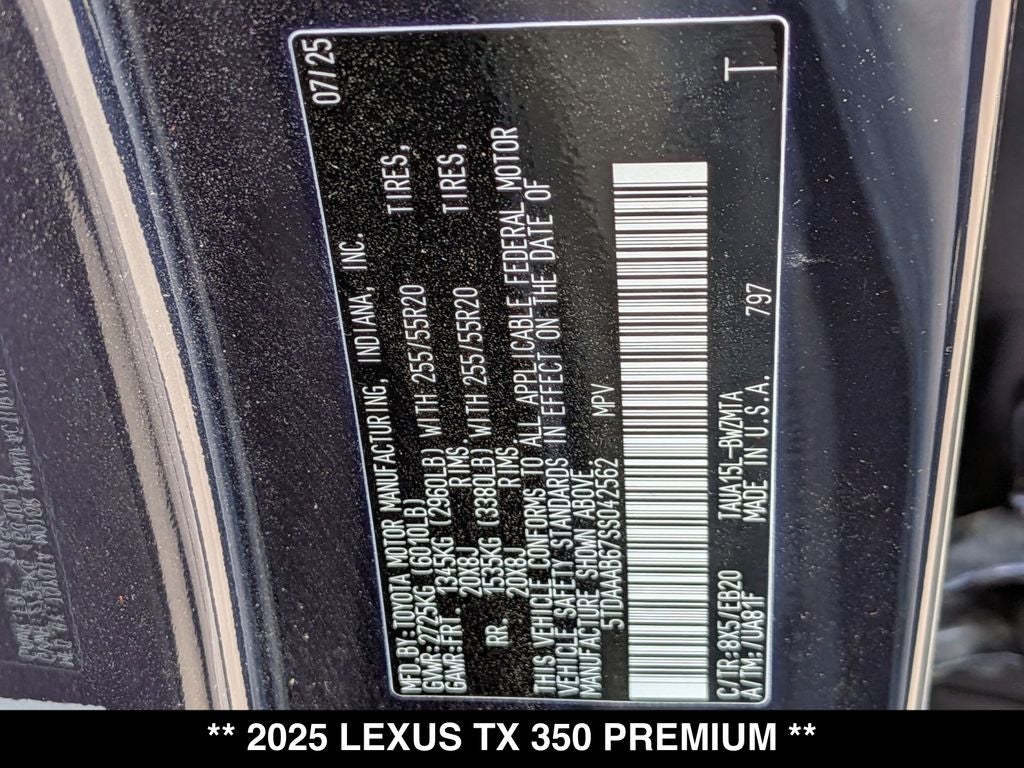 2025 Lexus TX PREMIUM AWD