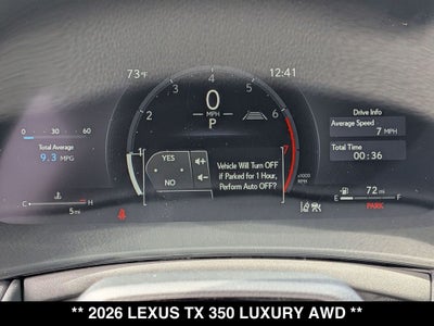 2026 Lexus TX 350 Luxury
