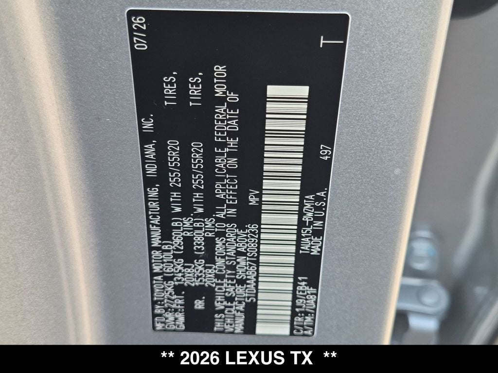 2026 Lexus TX PREMIUM AWD