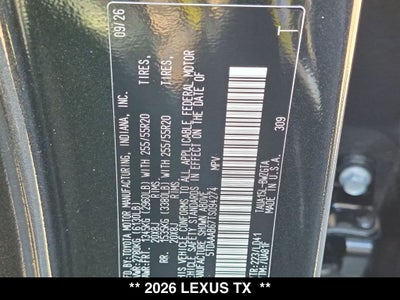 2026 Lexus TX LUXURY AWD