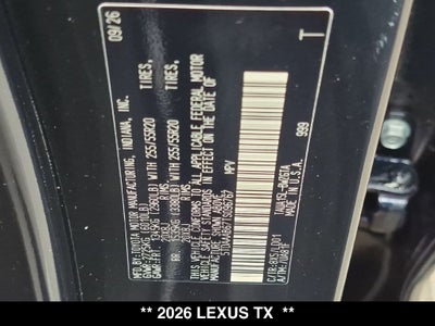 2026 Lexus TX LUXURY AWD