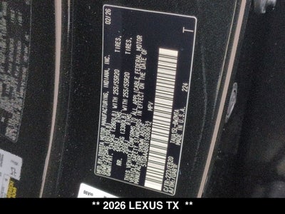 2026 Lexus TX PREMIUM AWD