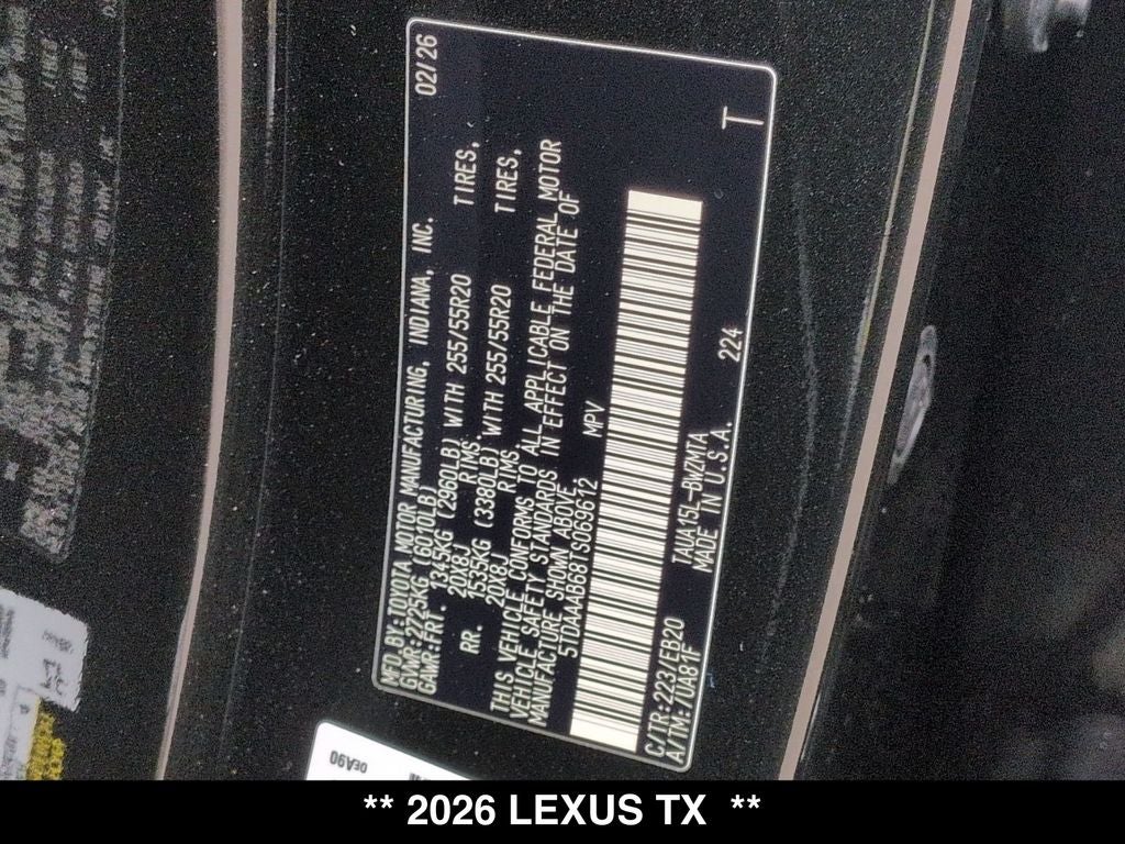 2026 Lexus TX PREMIUM AWD