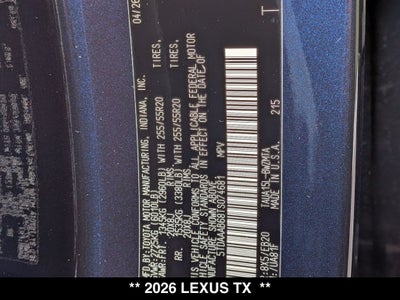 2026 Lexus TX 350 Premium
