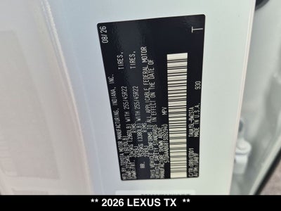 2026 Lexus TX F SPORT HANDLING AWD
