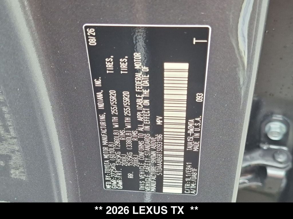 2026 Lexus TX PREMIUM AWD