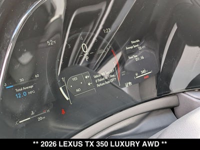 2026 Lexus TX 350 Luxury